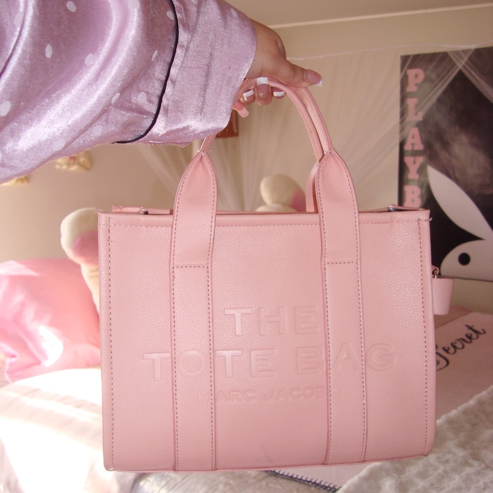 Marc Jacobs Pink Leather Tote Bag